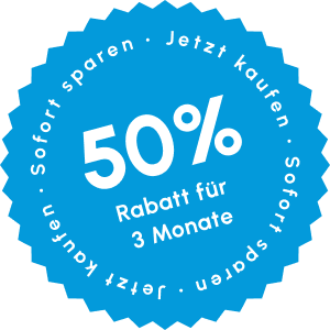 50% Rabatt