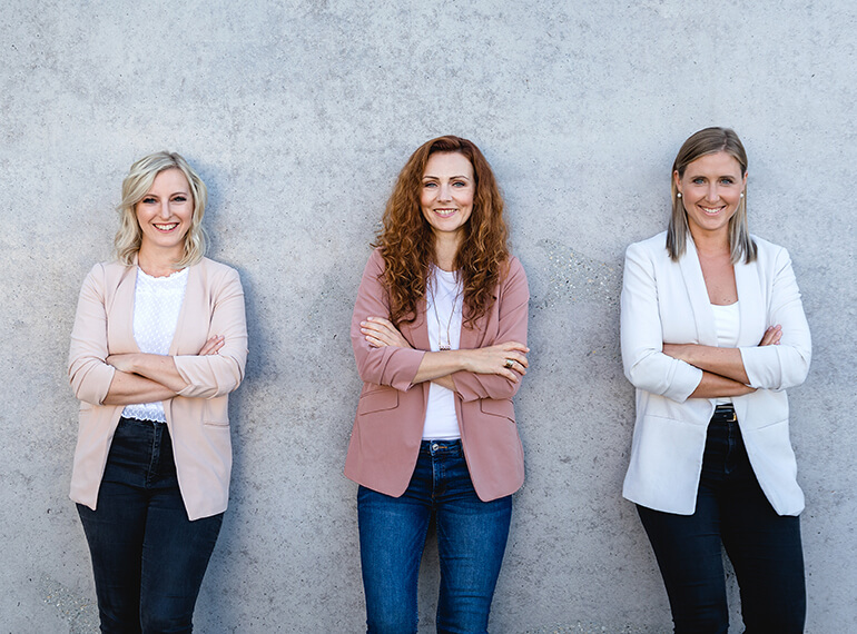 Die Gr&uuml;nderinnen von Netzwerk Bossin, Anika, Denise und Kirsten
